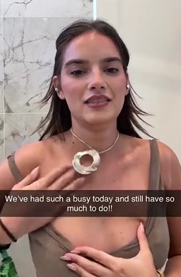 Natalie Noel Instagram Entrepreneur shower nip slip