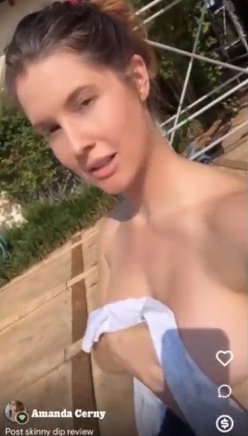 Amanda Cerny naked outdoor Video