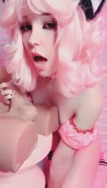 New Belle Delphine Pink Kitten Doll Riding Paid Video